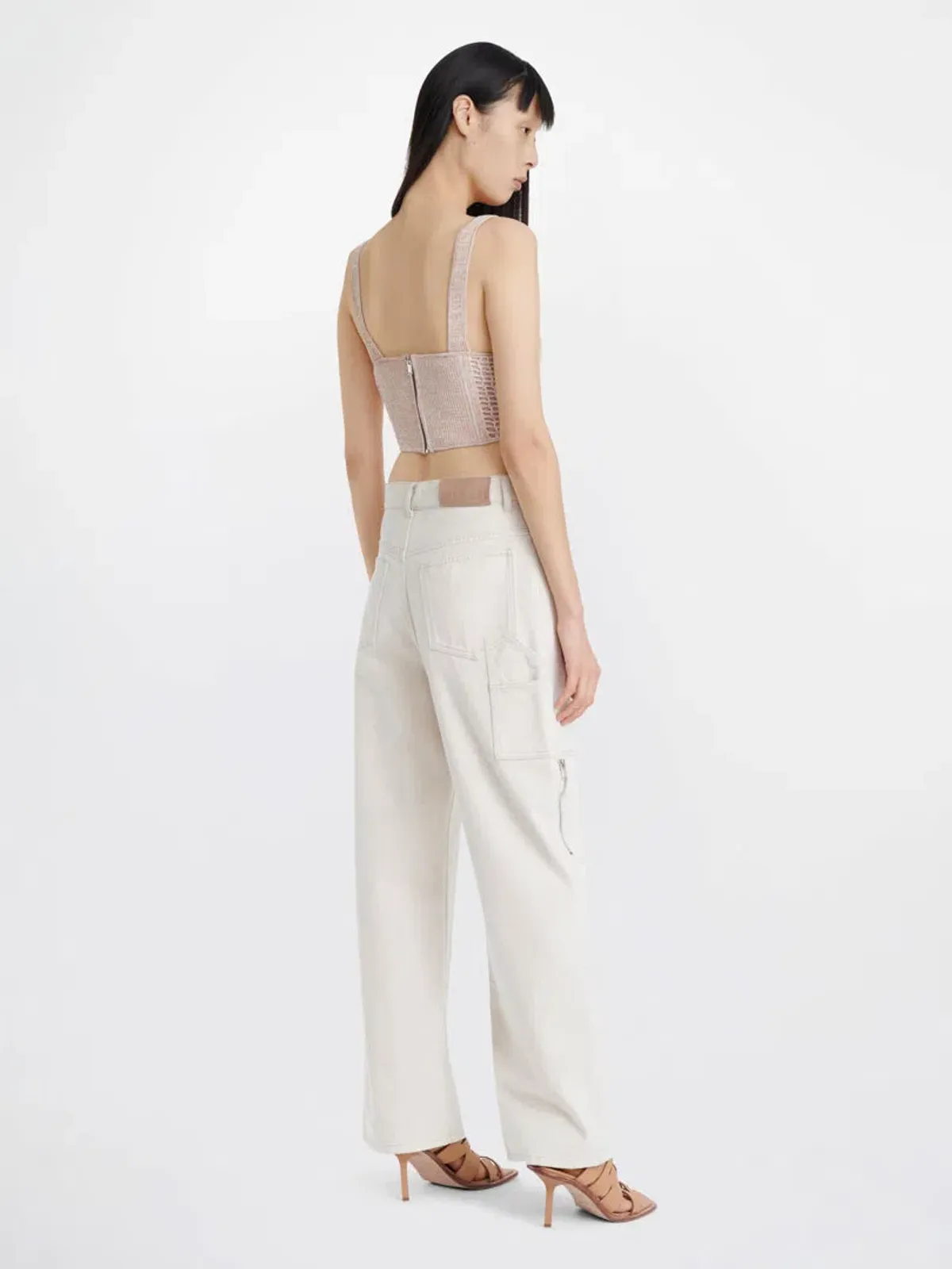 Dion Lee Cream Crochet Corset Cream Size XXS/ AU 4 - Image 3