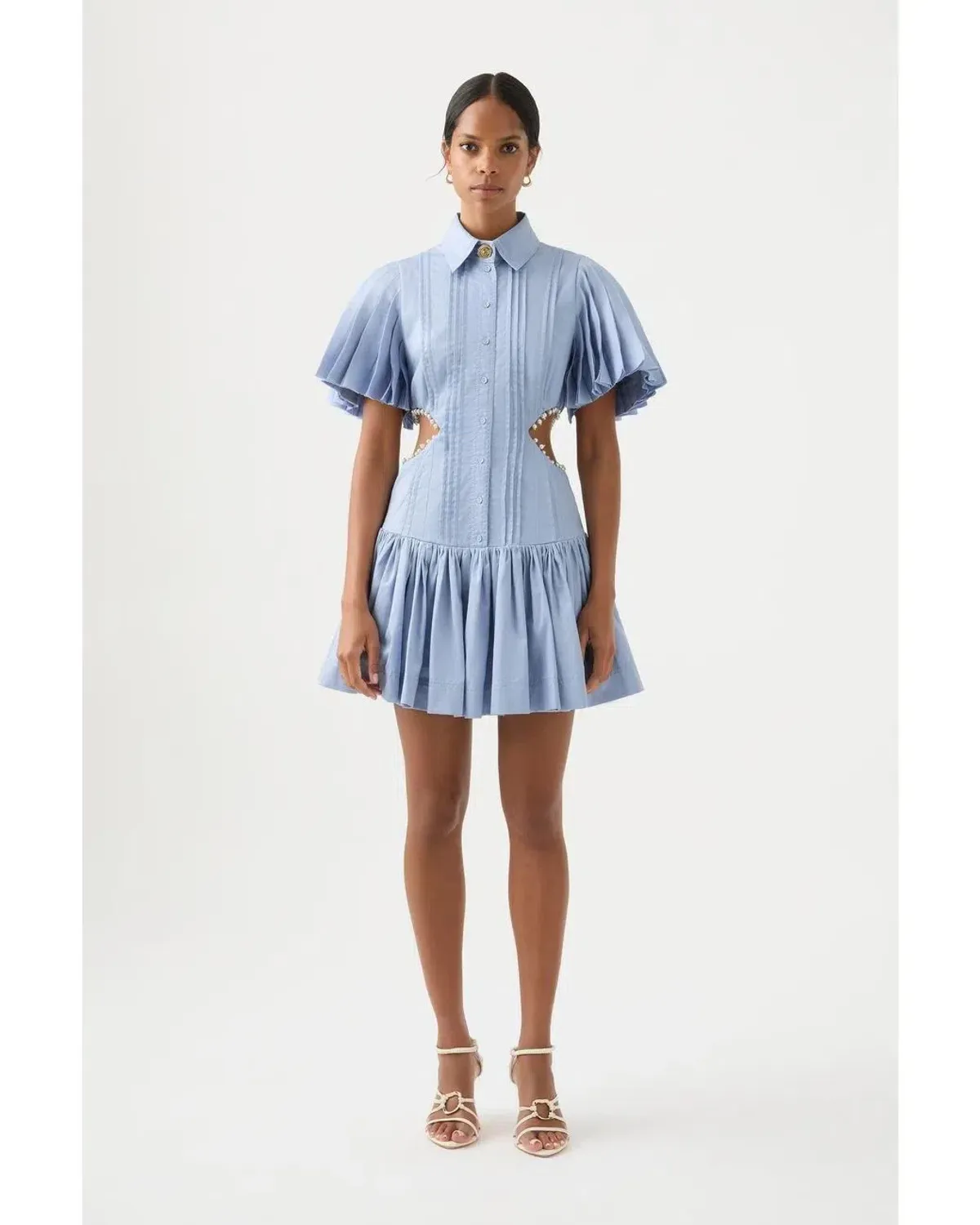 Aje Mythos Dress Blue Size 10 - Image 1