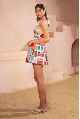 Eliya the Label St Lucia Mini Dress Vacanza Print Size 8 for rent on The Volte - image 4