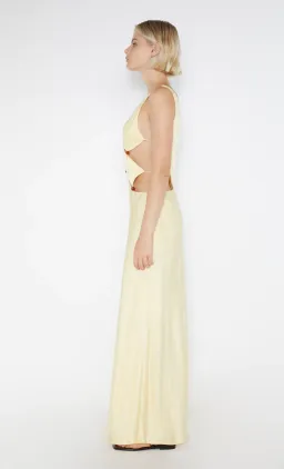 Bec & Bridge Agathe Diamond Dress Butter Yellow Size 8 for rent on The Volte - image 6