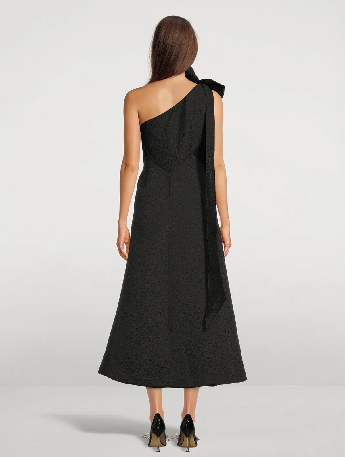 Rachel Gilbert Malea Midi Dress Black Size 8 - Image 3