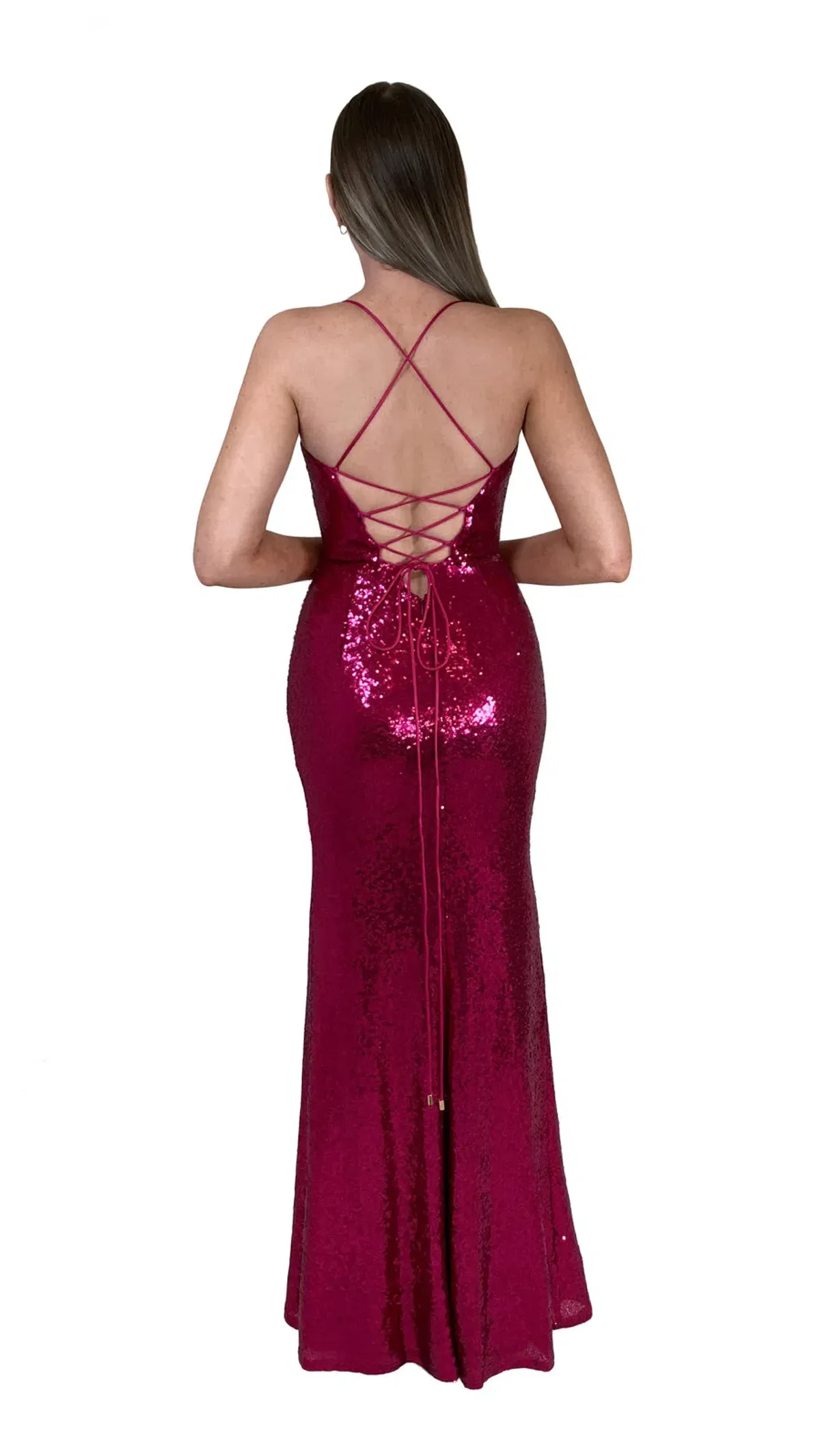 Bariano Alexandrite Maxi Dress Pink Size 8 - Image 3