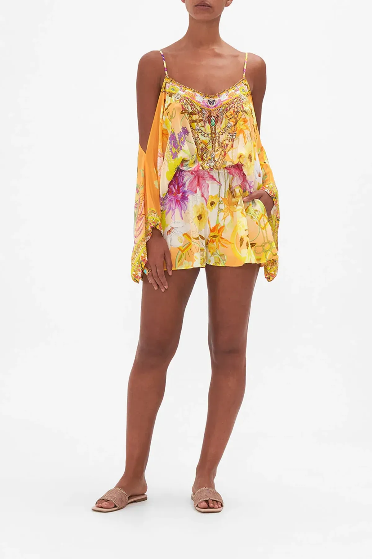 Camilla Franks Drop Shoulder Playsuit How Does Your Garden Grow Size M / AU 12 - Image 1