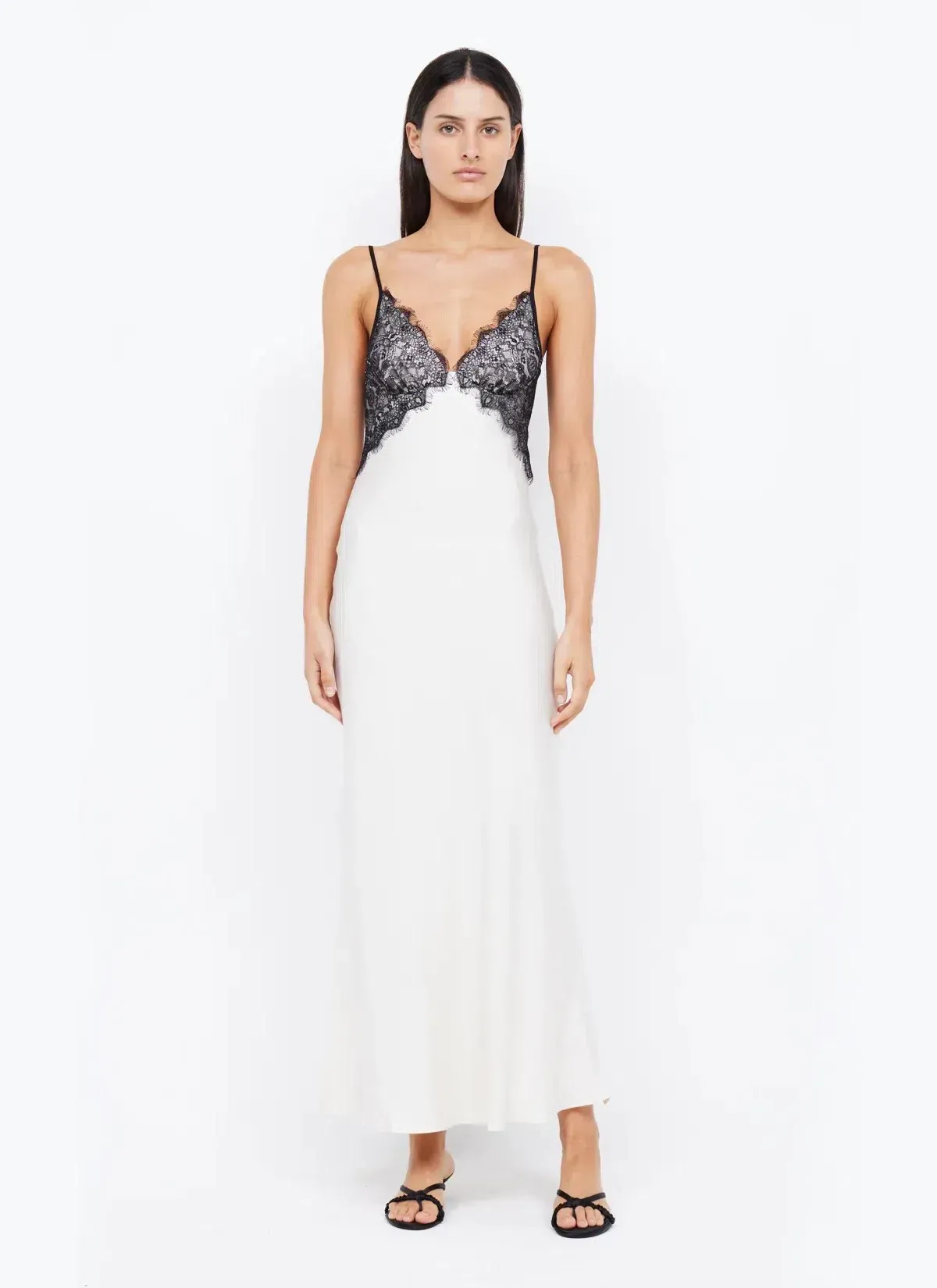 Bec & Bridge Emery Lace Maxi Dress Ivory/Black Size 12 - Image 1