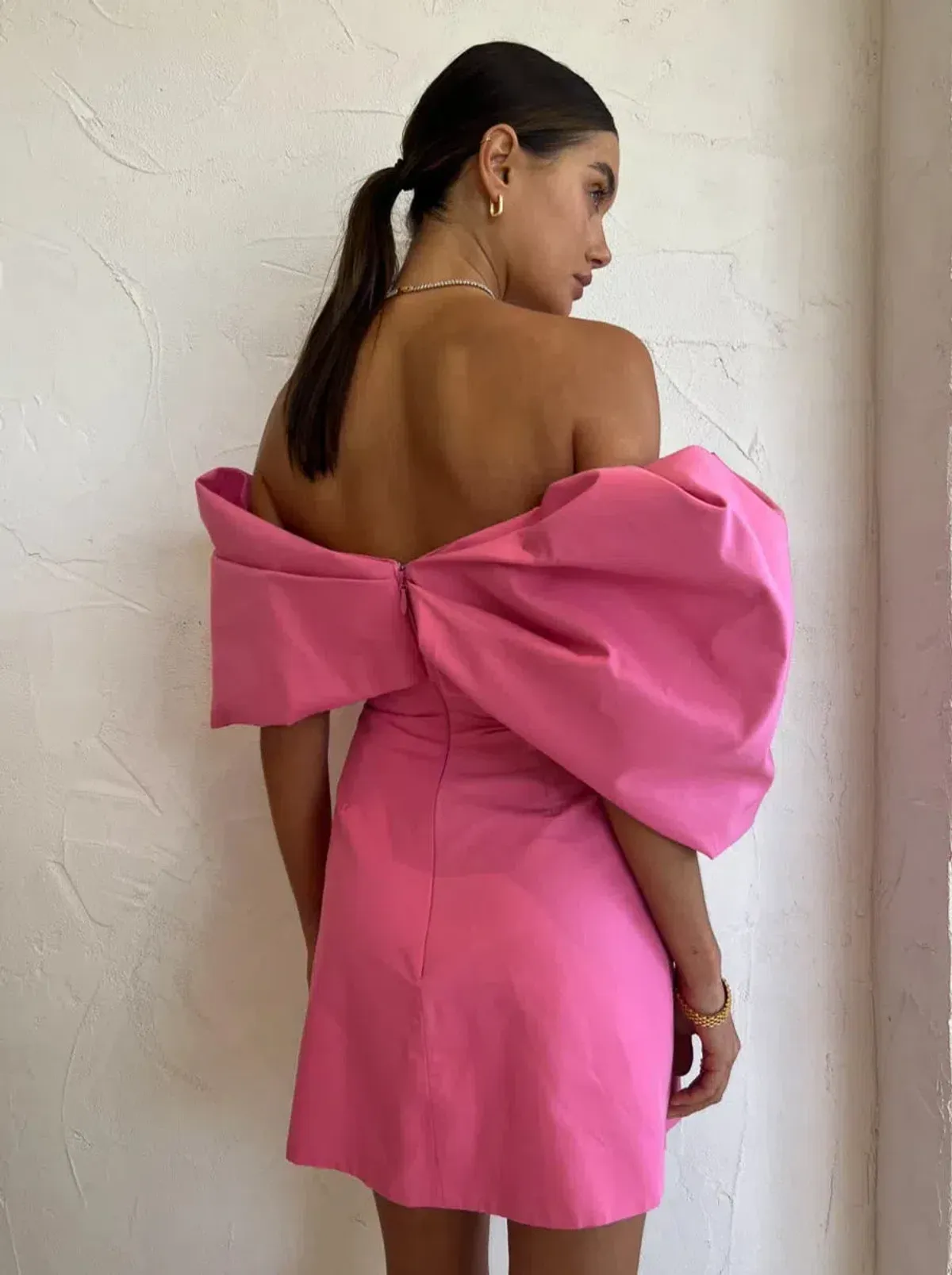 Rachel Gilbert Xavier Mini Dress Pink Size 6 - Image 2