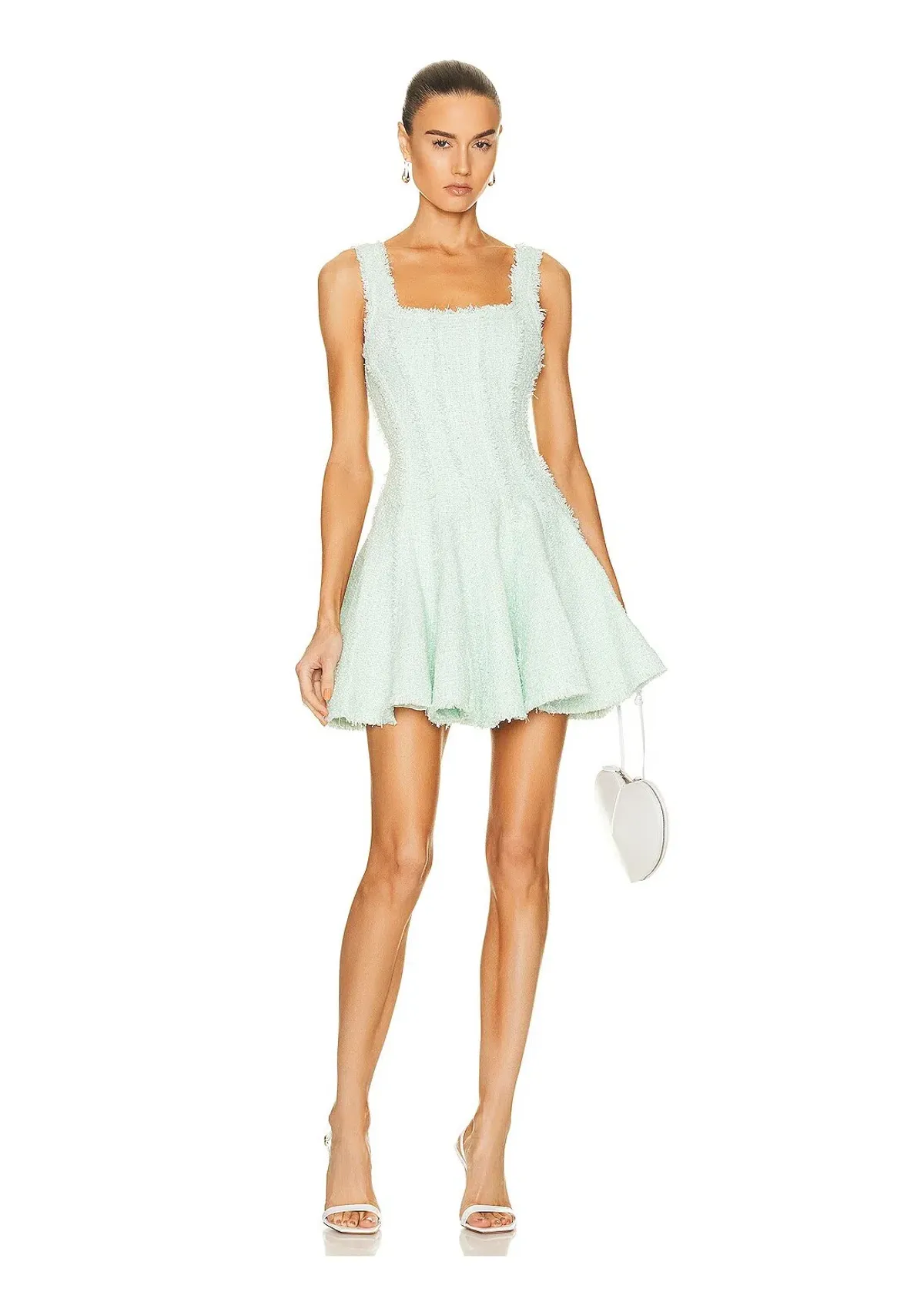Aje Anais Boucle Mini Dress Mint Green Size 10 - Image 1