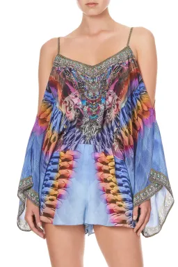 Camilla Franks Drop Shoulder Playsuit Love On The Wing Print Size M /AU 12 for rent on The Volte - image 3