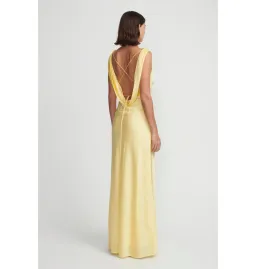 Hansen and Gretel Clara Bias Dress in Butter Size AU 8 for rent on The Volte - image 4