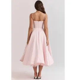 House of CB Mademoiselle Midi Dress Ballerina Pink Size AU 8 for rent on The Volte - image 4