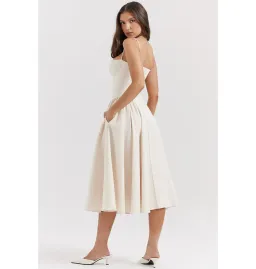 House Of CB Samaria Corset Sundress Vintage Cream Size AU 8 for rent on The Volte - image 2