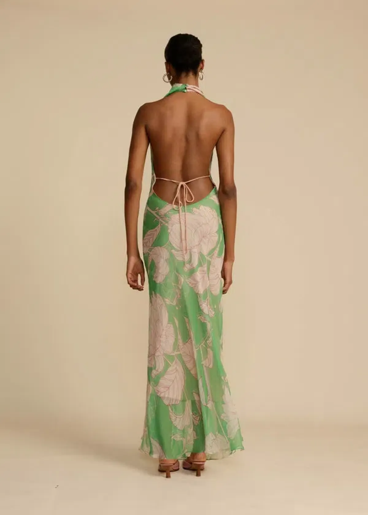 Arcina Ori Josephine Dress Green Floral Print Size S / AU 8 - Image 3