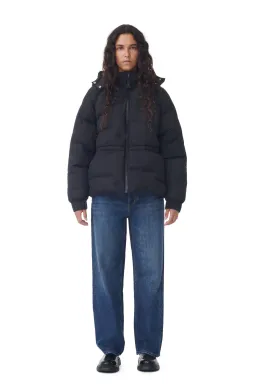Ganni Short Buffer Raglan Jacket Black Size 10 for rent on The Volte - image 1