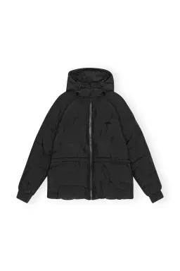 Ganni Short Buffer Raglan Jacket Black Size 10 for rent on The Volte - image 5