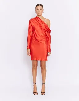 Pfeiffer Yazmin Mini Dress Capsicum Size XS / AU 6 for rent on The Volte - image 1