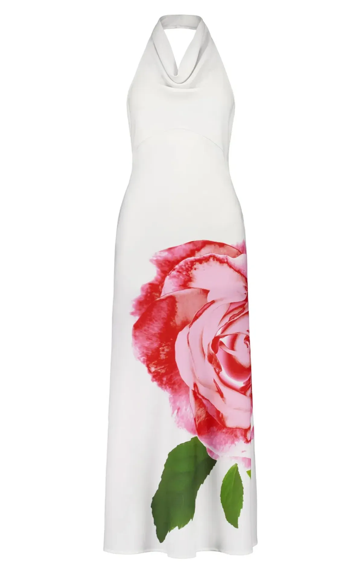 With Harper Lu Cowl Slip Dress White Rose Size XS / AU 6 - Image 8
