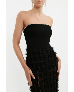 Rebecca Vallance Cherie Amour Gown Black Size AU 8 for rent on The Volte - image 3