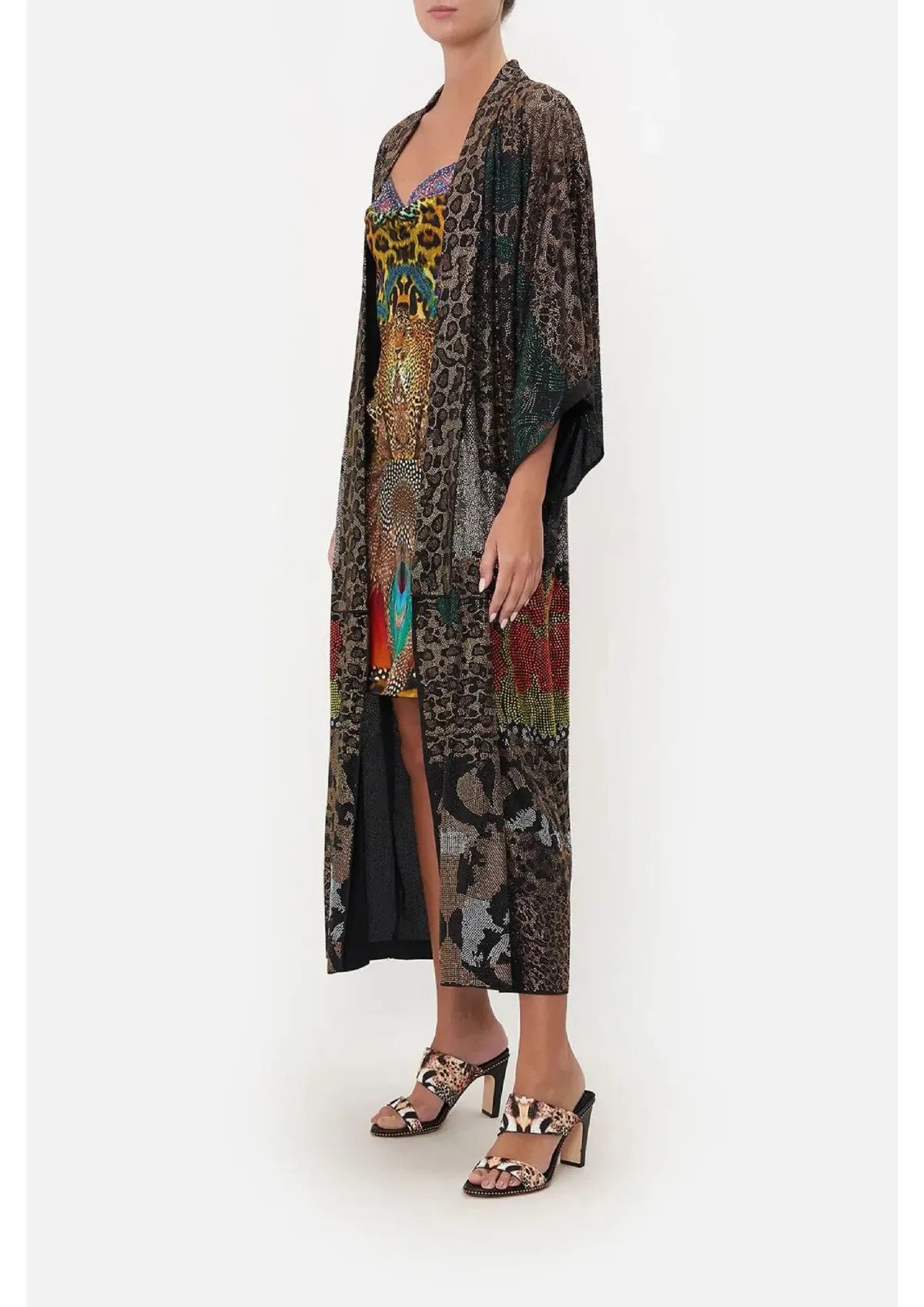 Camilla Kimono Coat Surrealist Xanadu Size 12/M - Image 3