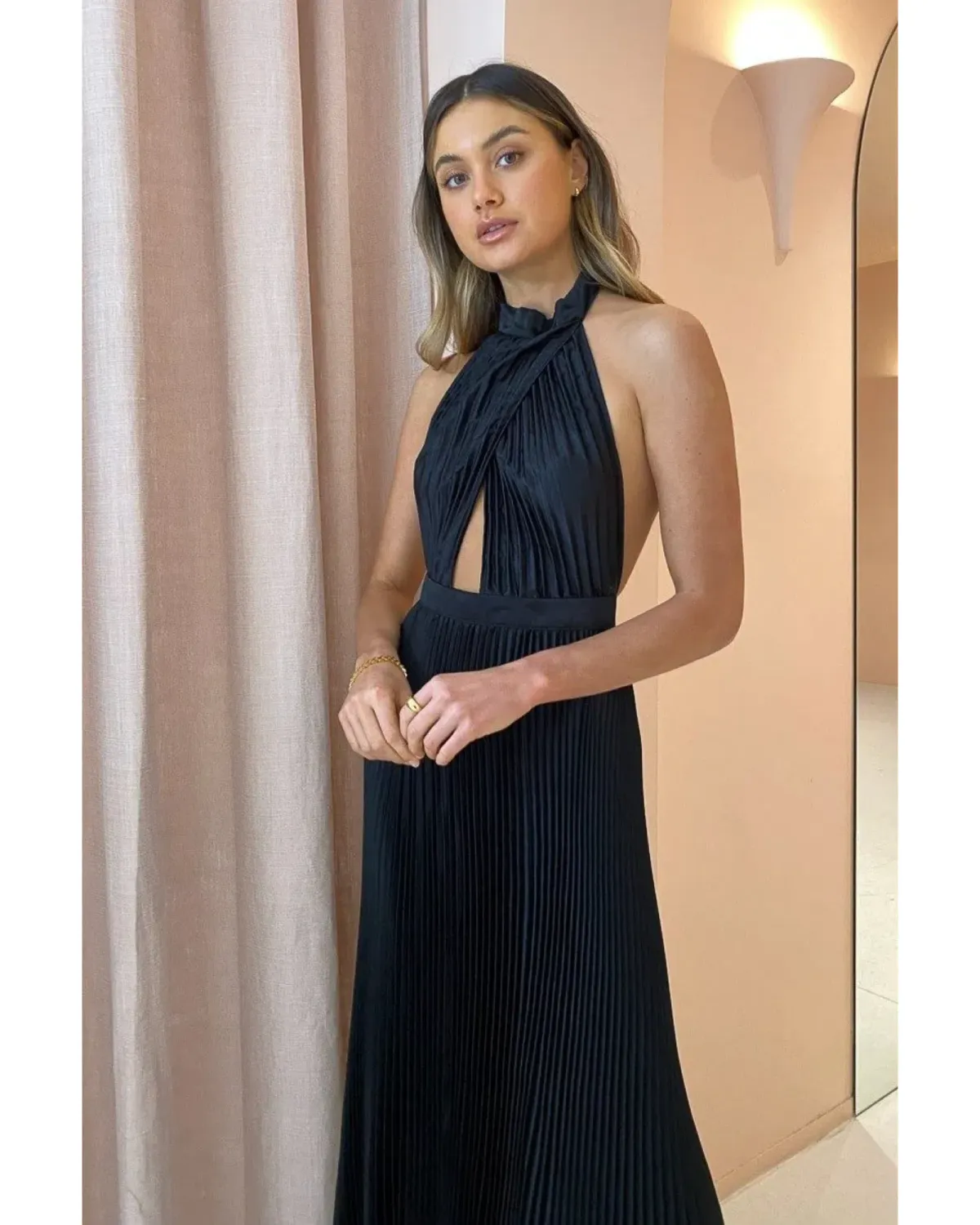 L'idee Soiree Renaissance Gown in Black Size AU 6 - Image 3