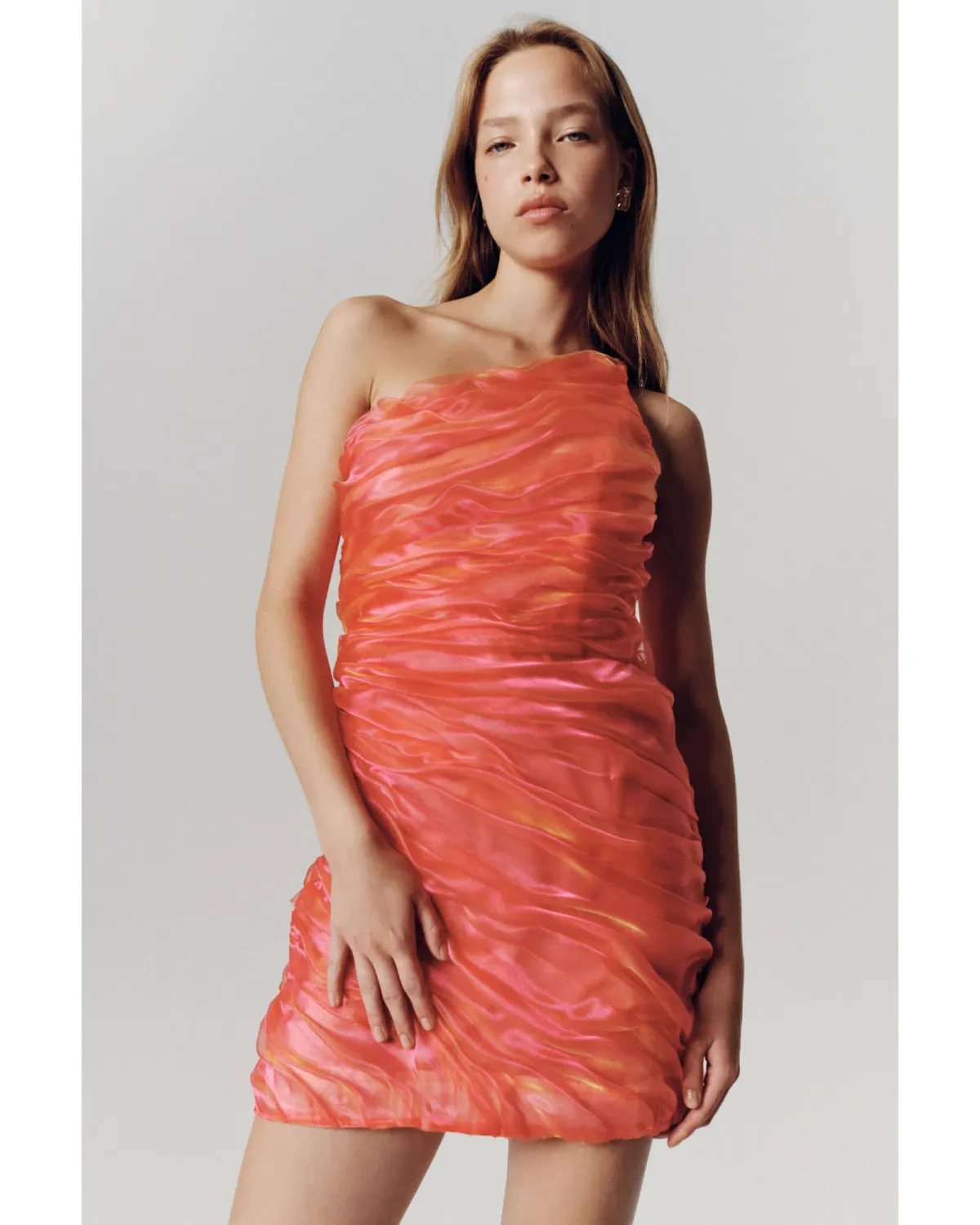 Aje Mercury Dress in Coral Size AU 10  - Image 5