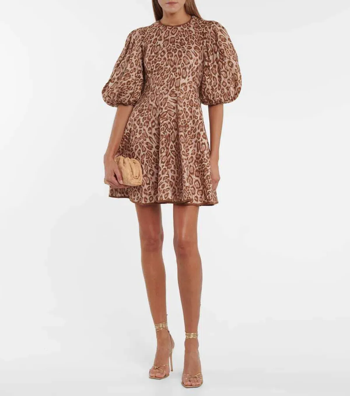 Zimmermann Concert Day Mini Dress Leopard Print Size 4/ AU 16 - Image 1