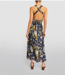 Sir the Label Lilian Cross Back Dress Delia Floral Size 0/ AU 6 for rent on The Volte - image 3