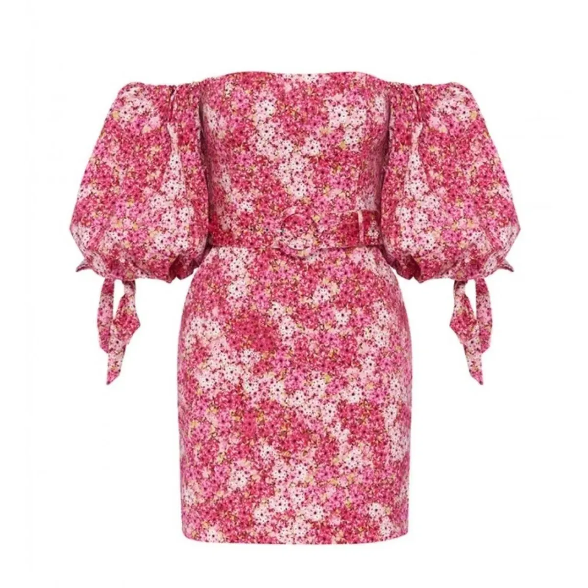 Sheike Ditsy Mini Dress Pink Floral Size 12 - Image 3