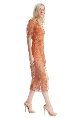 Alice McCall Californian Dream Midi Dress Orange Size 8 for rent on The Volte - image 2