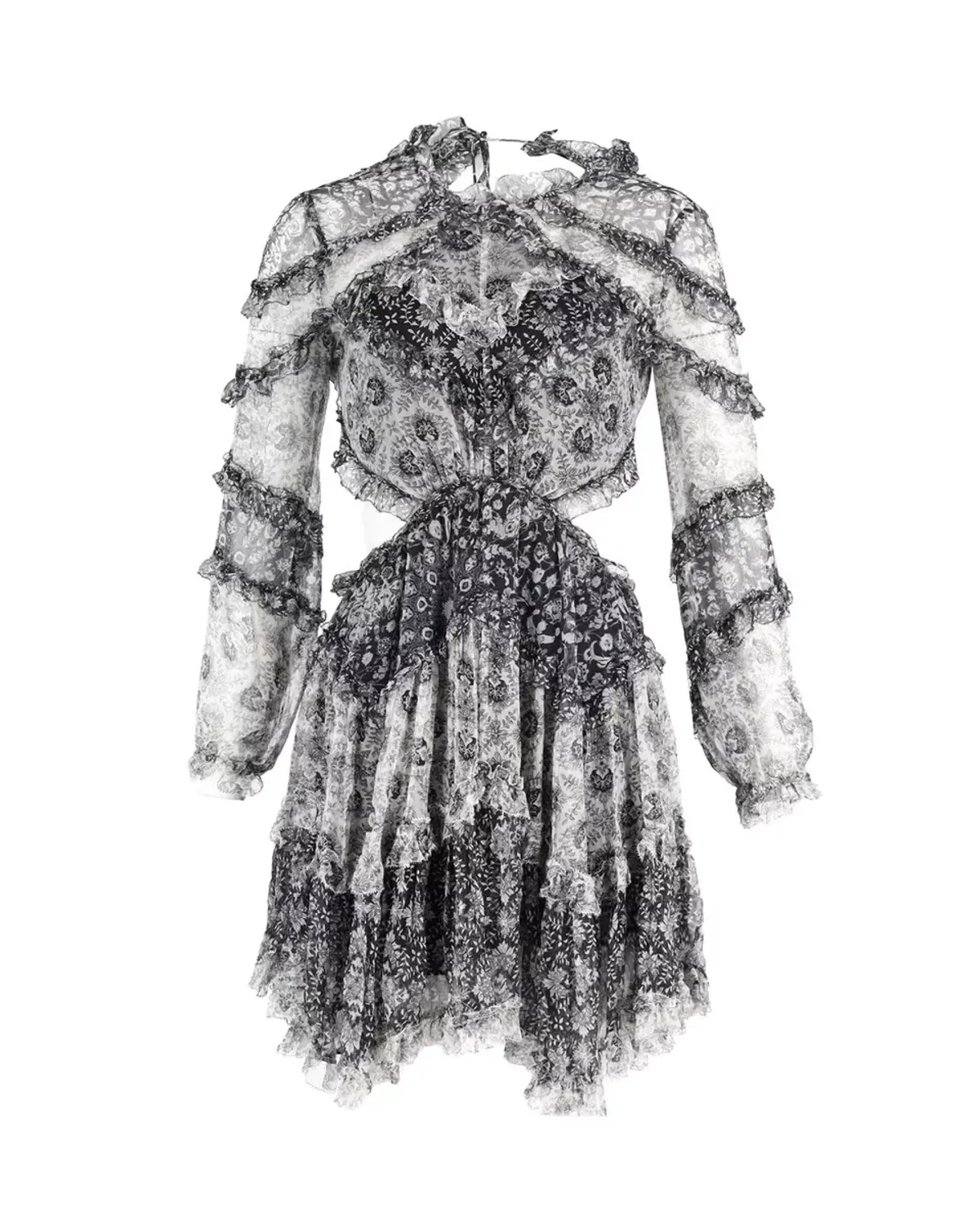 Zimmermann Divinity Ruffle Mini Dress Spliced Size 1 / AU 10 - Image 3