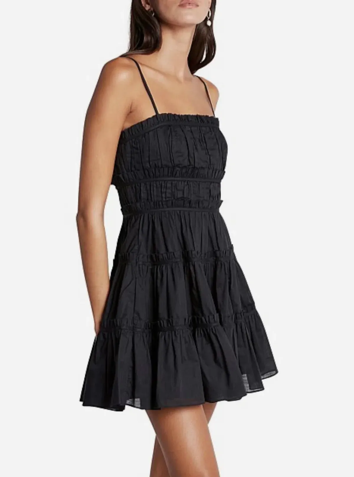 Aje Breathless Mini Dress Black Size 14 - Image 2