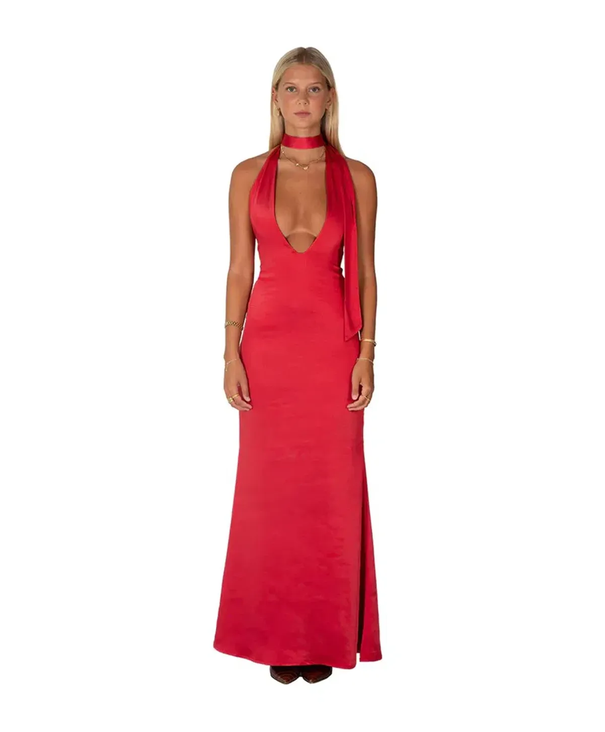 I am Delilah Margot Dress Cherry Red Size XS/ AU 6 - Image 4