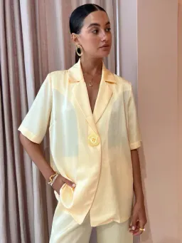 Viktoria and Woods Chorus Shirt w/ Belt Flax Yellow Size 1 /AU 8 for rent on The Volte - image 3