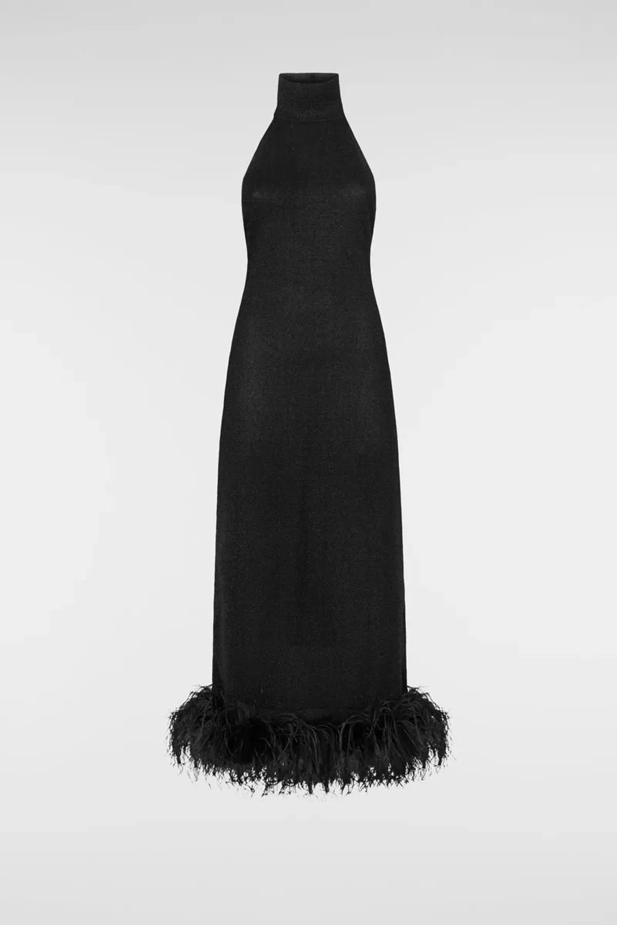 Oseree Lumiere Plumage Dress in Black Size M/ AU 8 - Image 3