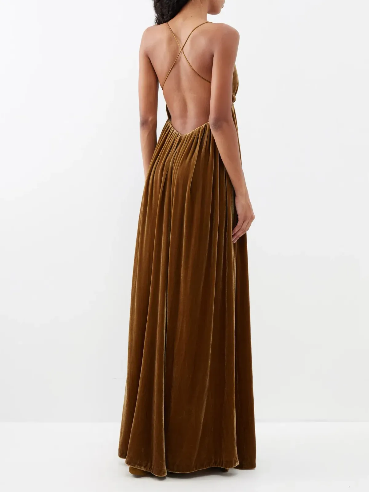 Zimmermann Sensory Velvet Dress Brown Size 1/ AU 10 - Image 3
