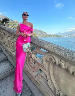 Natalie Rolt Monika Gown Neon Pink Size 1 / AU 8 for rent on The Volte - image 1