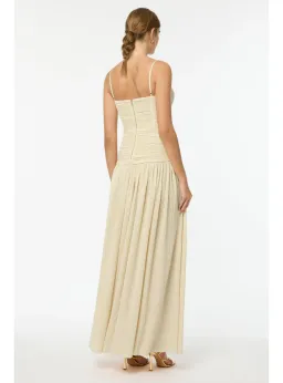 Manning Cartell Double Time Pleat Dress in Nougat Size AU 6 for rent on The Volte - image 3