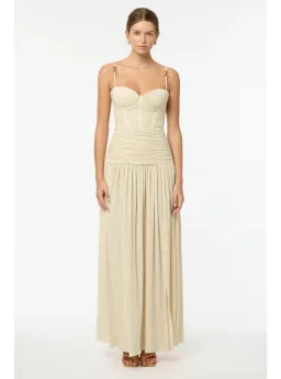 Manning Cartell Double Time Pleat Dress in Nougat Size AU 6 for rent on The Volte - image 1