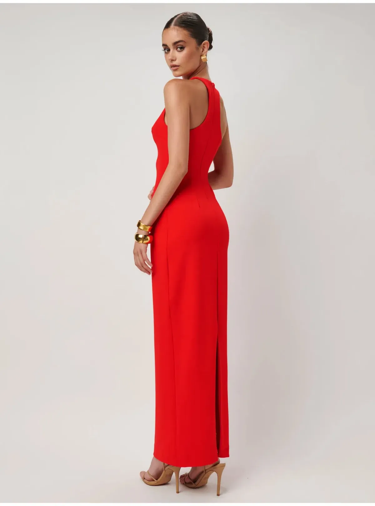 Effie Kats Eiza Gown Cherry Red Size AU 10 - Image 3