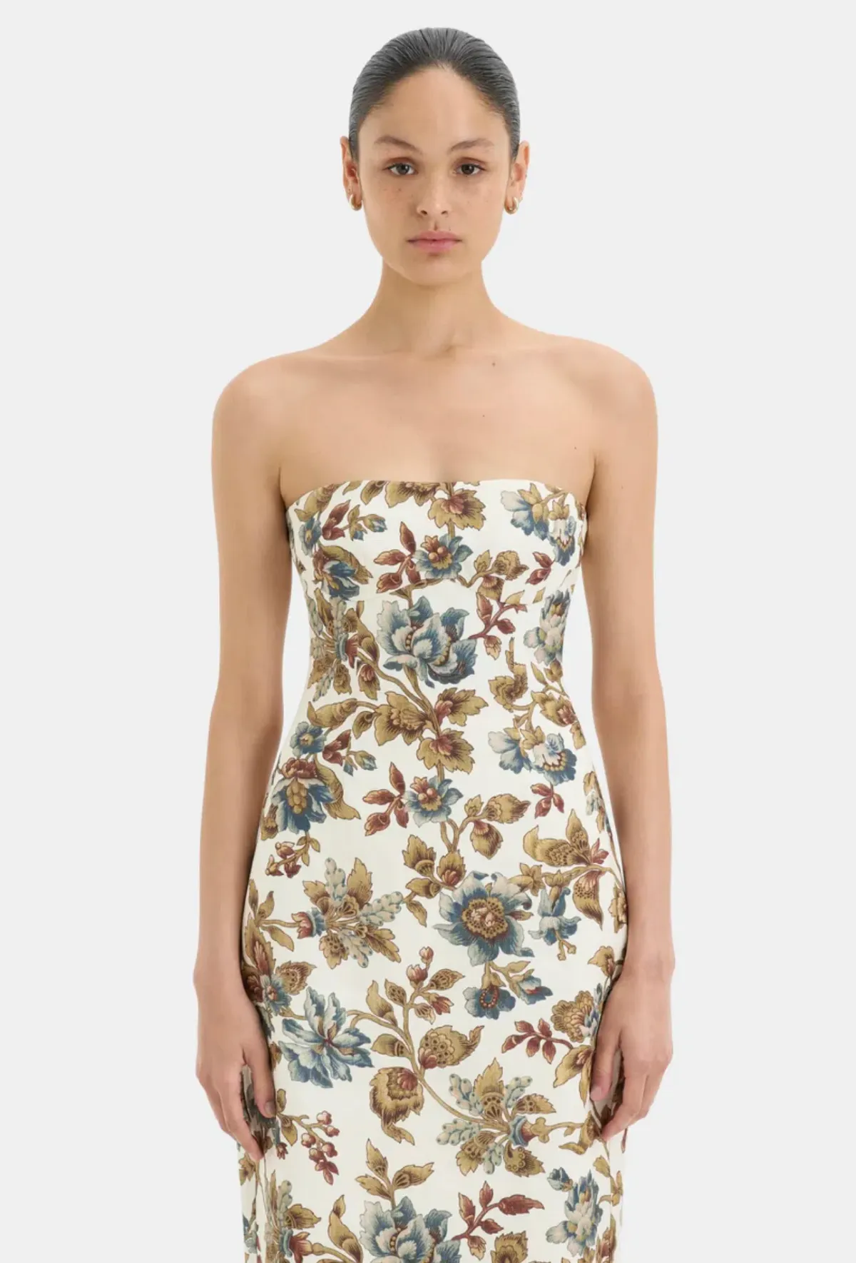 Sir the Label Eleanora Column Midi Dress Viola Floral Print SIze 0P / AU 6 Petite - Image 2