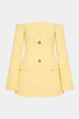 Sir the Label Sandrine Tailored Mini Dress in Limone Size 10  for rent on The Volte - image 3