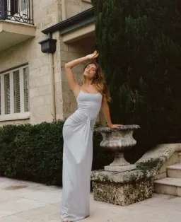 Natalie Rolt Allora Maxi Dress Silver Size 2 / AU 10 for rent on The Volte - image 4