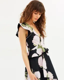 Talulah New Woman Asymmetrical Midi Dress Floral Size 12 for rent on The Volte - image 4