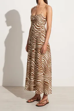 Faithfull the Brand Sorsal Midi Dress Print Size 8 for rent on The Volte - image 4