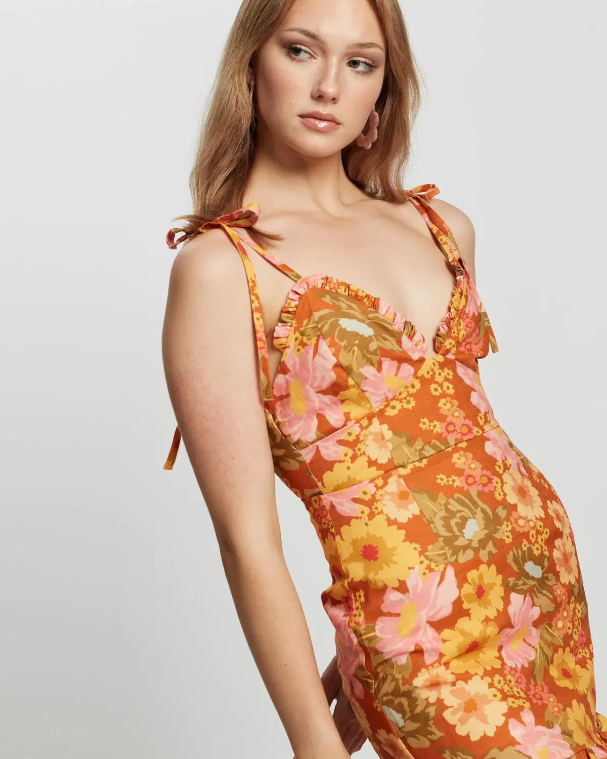 Ownley Isla Dress Summer Floral Size XS/ AU 6 - Image 3