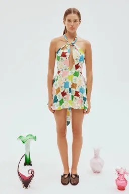 Alemais Everly Mini Dress Multi Size 10 for rent on The Volte - image 1