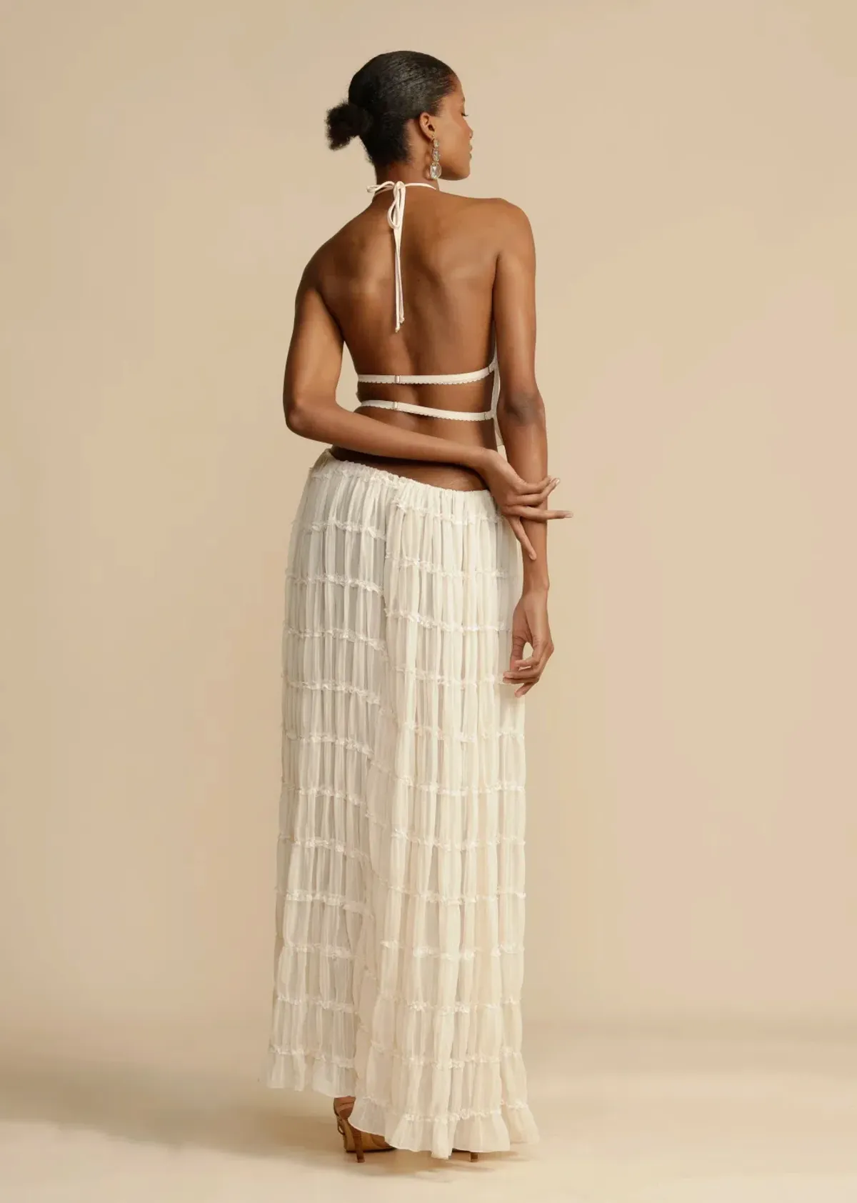 Arcina Ori Juliette Halter and Skirt Set Cream Size S / AU 8 - Image 2