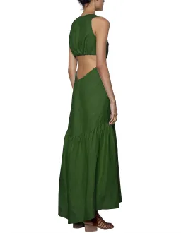Kitx Evolve Cut Out Maxi Dress Green Size 10 for rent on The Volte - image 3