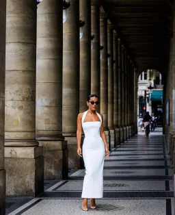 Effie Kats Meline Midi Dress in Ivory Size S / AU 8 for rent on The Volte - image 5