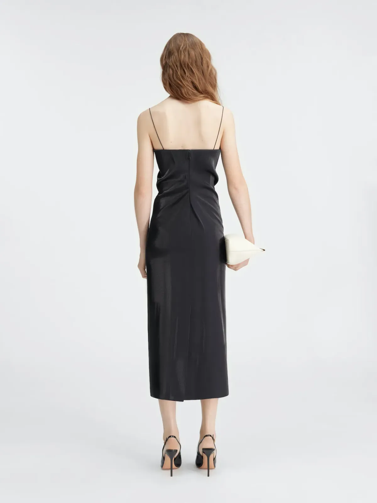 Jacquemus La robe Carino Les Sculptures Midi Dress Black Size 8 - Image 3