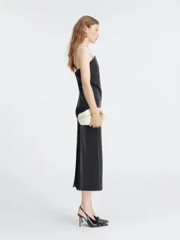 Jacquemus La robe Carino Les Sculptures Midi Dress Black Size 8 for rent on The Volte - image 2