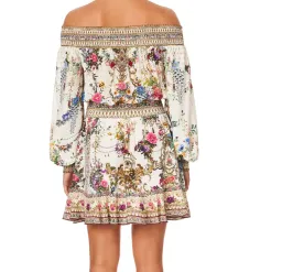 Camilla Off Shoulder Short Dress By The Meadow Print Size M / AU 12 for rent on The Volte - image 3